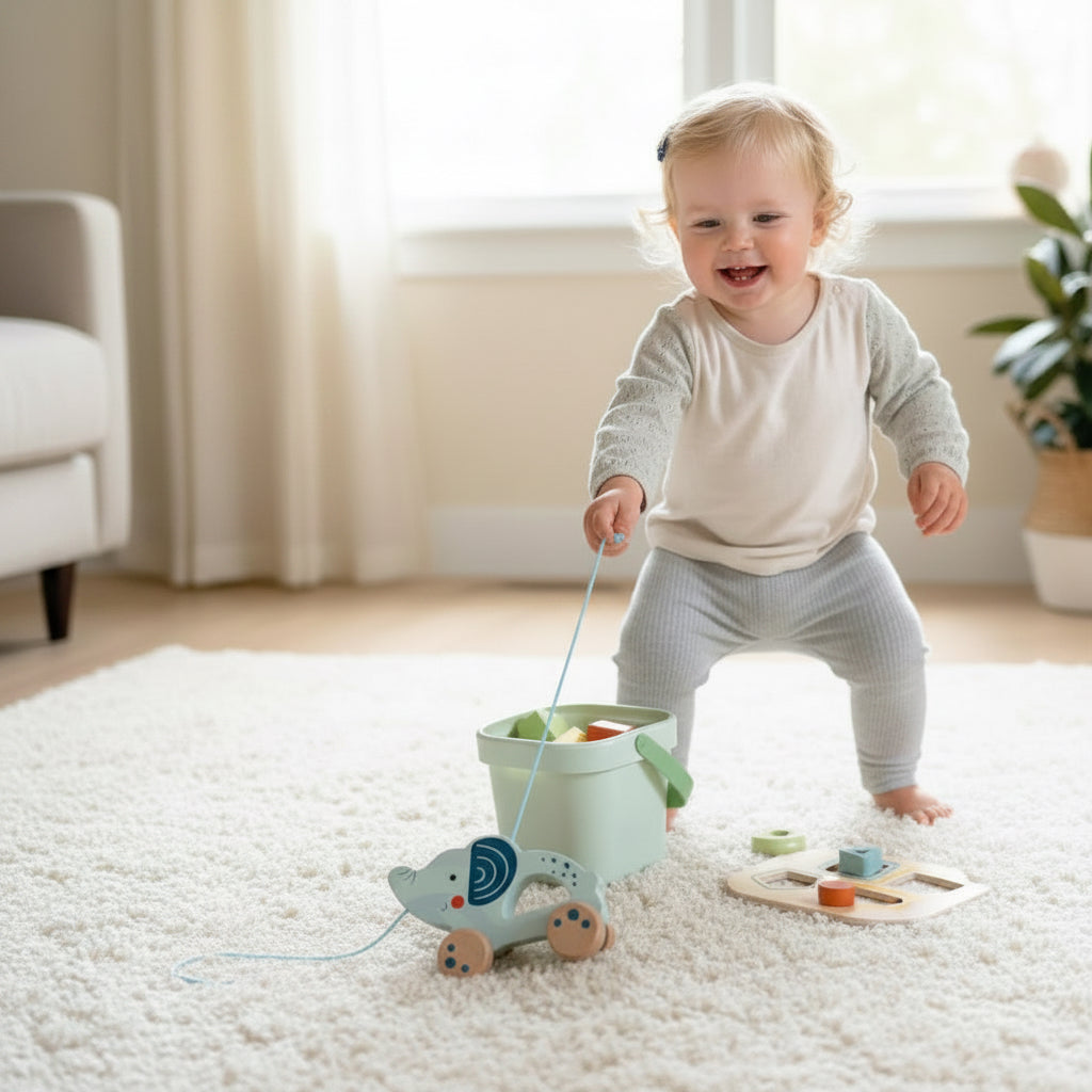 Montessori 3-i-1 Aktivitetslåda i Trä