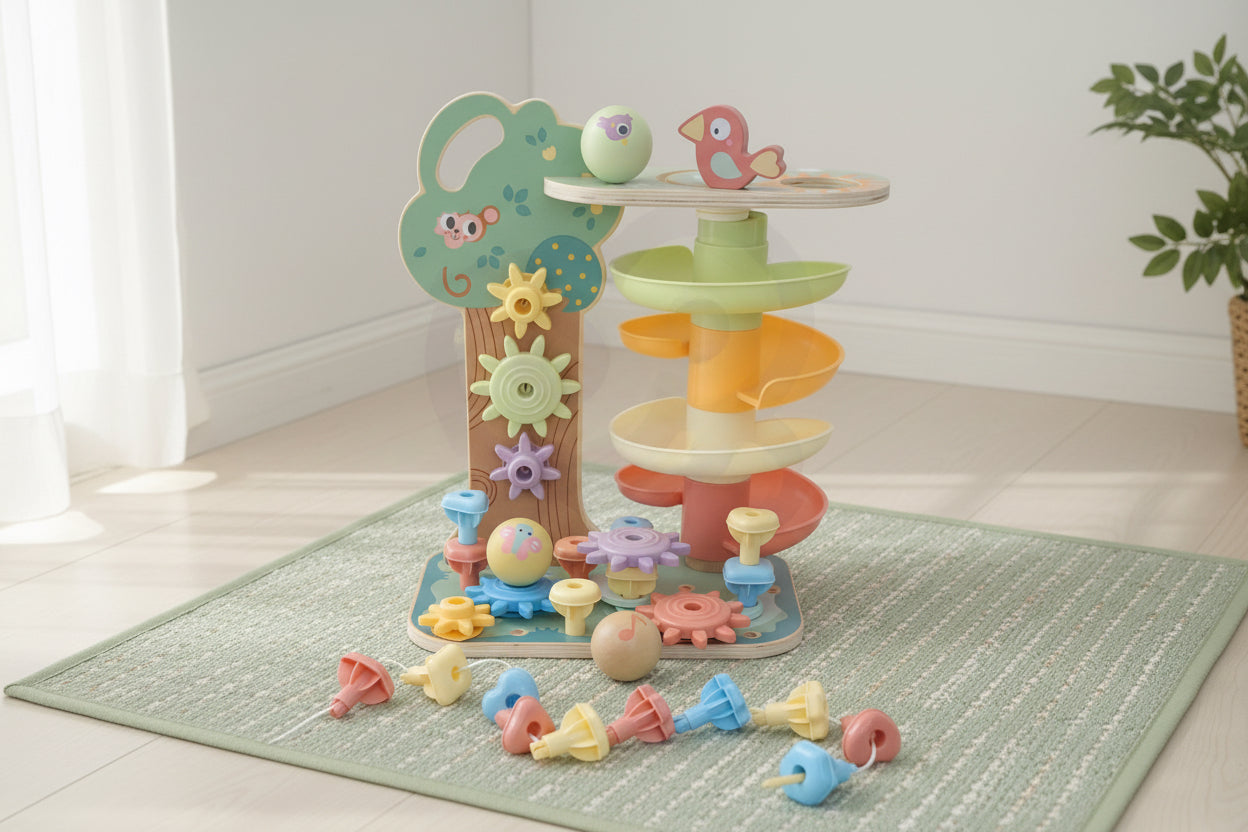 Montessori 4in1 Ball Track Activity Tree