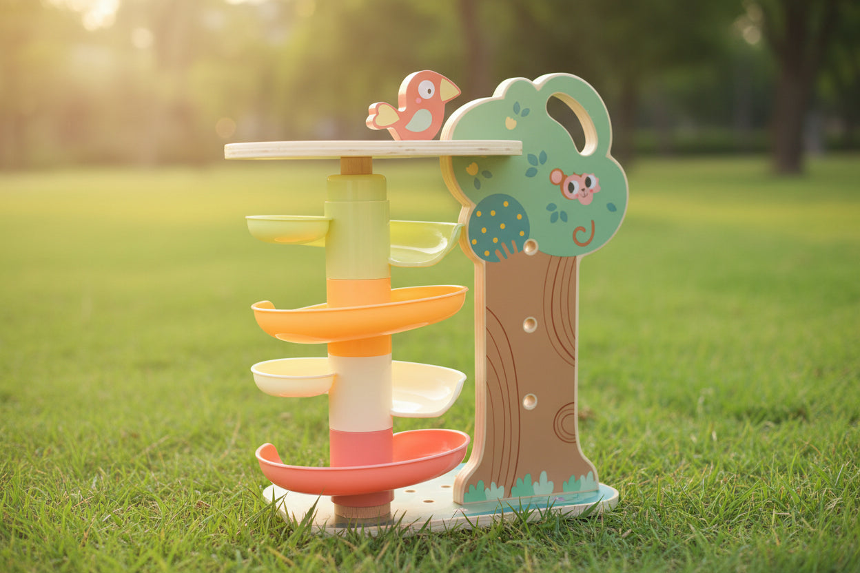 Montessori 4in1 Ball Track Activity Tree