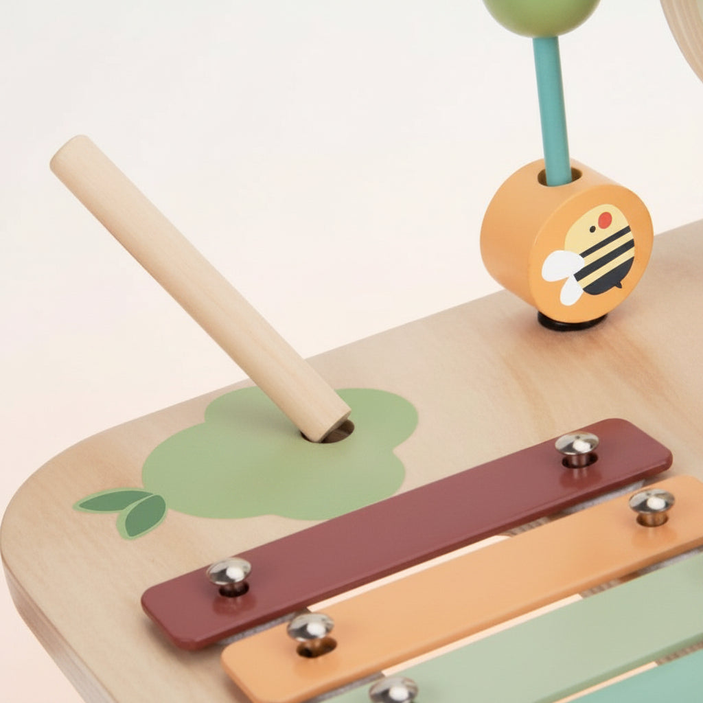 Wooden Educational Table Musical Sensory Maze 5in1