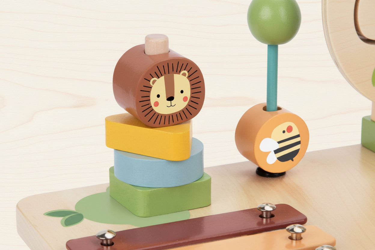 Wooden Educational Table Musical Sensory Maze 5in1