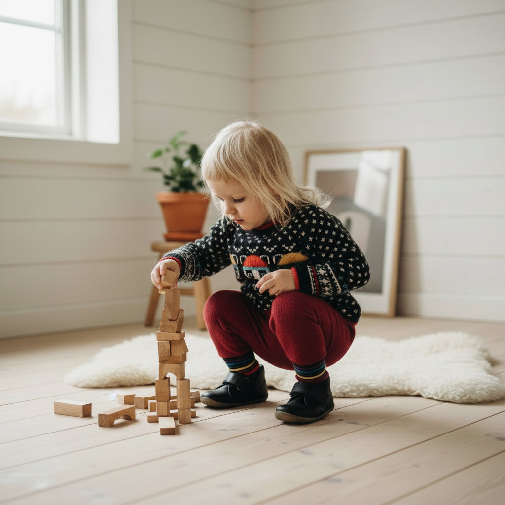 Wooden Tower Puzzle - Natural